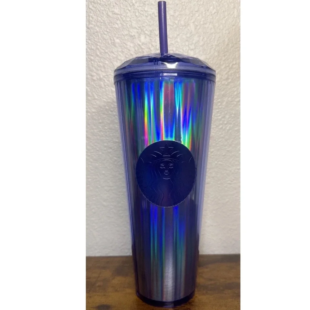 Starbucks 2022 Fall Kaleidoscope 24 Oz‎ Tumbler Purple Prism limited-ed cold cup